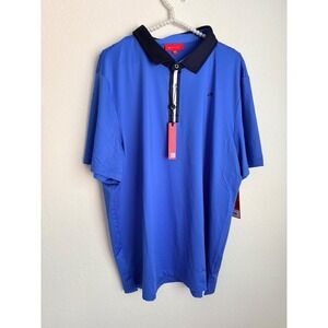 Redvanly Monroe Polo Shirt Mens XXL Blue Marine PUREpoly Golf Short Sleeve NEW